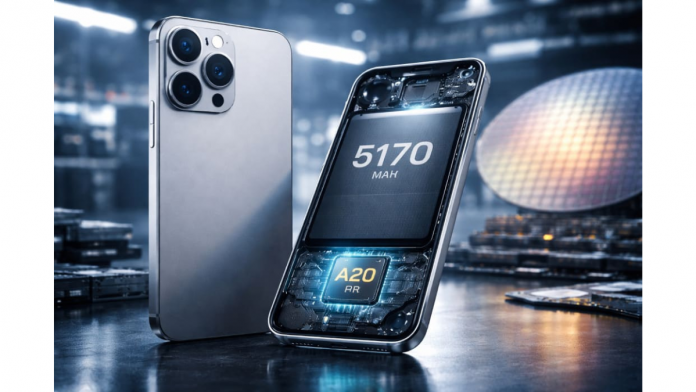 Interior del iPhone 18 Pro Max con su nueva batería de gran capacidad y chip A20