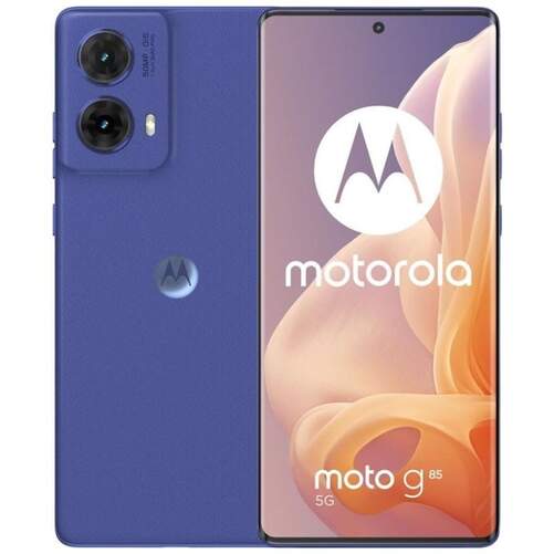 Motorola G85 5G azul con pantalla curva y sonido Dolby Atmos, un teléfono premium a precio de gama media