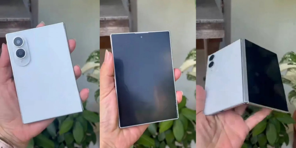 El diseño del Galaxy Z Fold 8 Wide al descubierto: un vídeo filtrado desvela todos sus detalles 1 galaxy z fold 8 wide leak 1